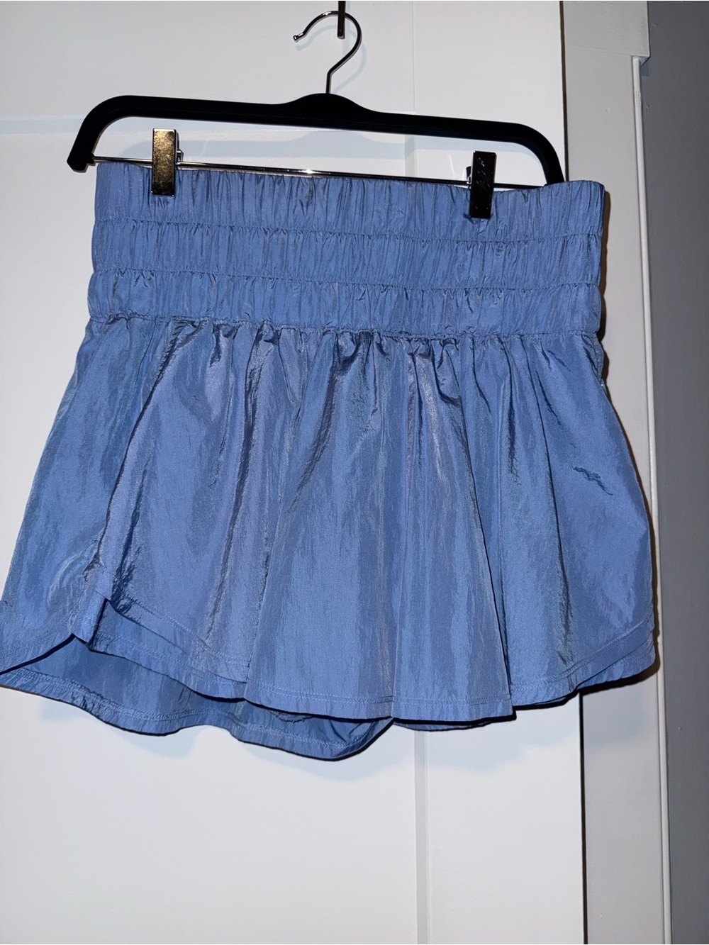 FP Movement by Free People Light Blue Elastic Waist Circle Skirt